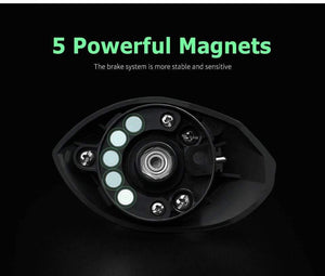 Planet Gates Right Hand / 12 / 2000 Series Baitcasting Reel 8.1:1 12+1BB Bass Fishing Reel 8KG Max Drag Left Right Hand Reel Reinforced Nylon Body White Bass