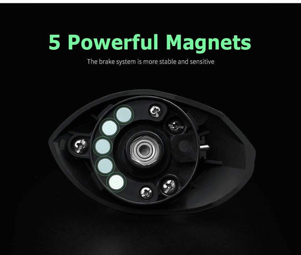 Planet Gates Right Hand / 12 / 2000 Series Baitcasting Reel 8.1:1 12+1BB Bass Fishing Reel 8KG Max Drag Left Right Hand Reel Reinforced Nylon Body White Bass