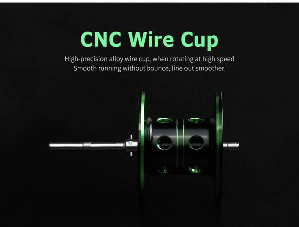 Planet Gates Right Hand / 12 / 2000 Series Baitcasting Reel 8.1:1 12+1BB Bass Fishing Reel 8KG Max Drag Left Right Hand Reel Reinforced Nylon Body White Bass