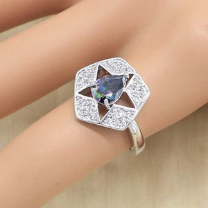 Planet Gates Ring / 9 925 Silver Wedding Jewelry Sets for women Multicolor Zircon Earrings Pendant Necklace Ring Bracelet Christmas Gift