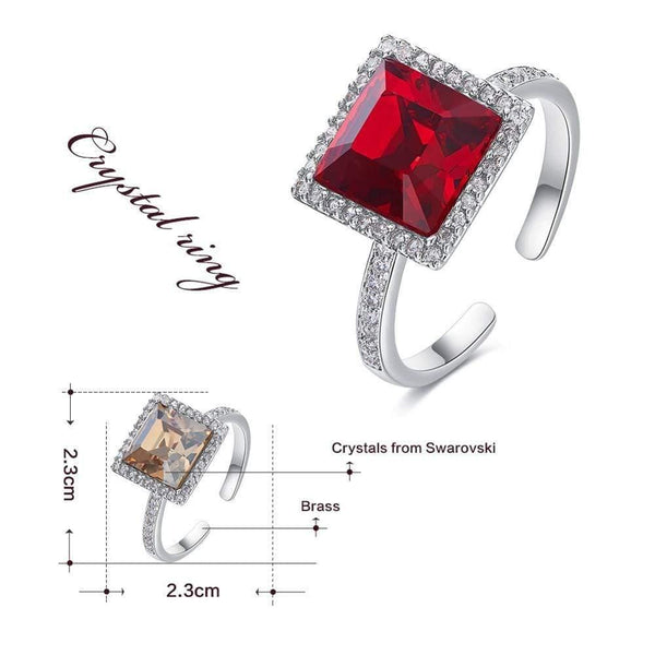 Planet Gates Ring Embellished with crystals from Swarovski Open Finger Rings For Women Wedding Rings Engagement Jewelry