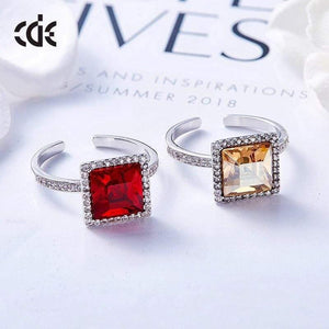 Planet Gates Ring Embellished with crystals from Swarovski Open Finger Rings For Women Wedding Rings Engagement Jewelry