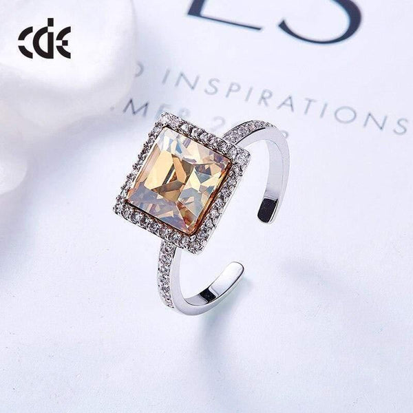Planet Gates Ring Embellished with crystals from Swarovski Open Finger Rings For Women Wedding Rings Engagement Jewelry