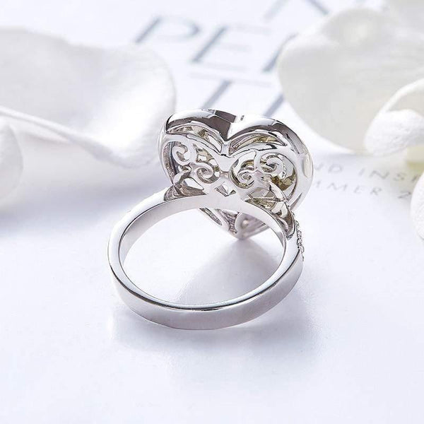 Planet Gates Ring Woman Embellished with crystals Wedding Rings Engagement Gift Heart Jewelry Ringen For Women Finger Ring