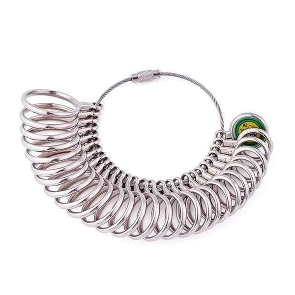 Planet Gates Rings 4 In 1 Jewelry Measuring Tool Sets Ring Size Sticks Ring Mandrel American Calibration Ring Sizers Installable Two Ways Hammers