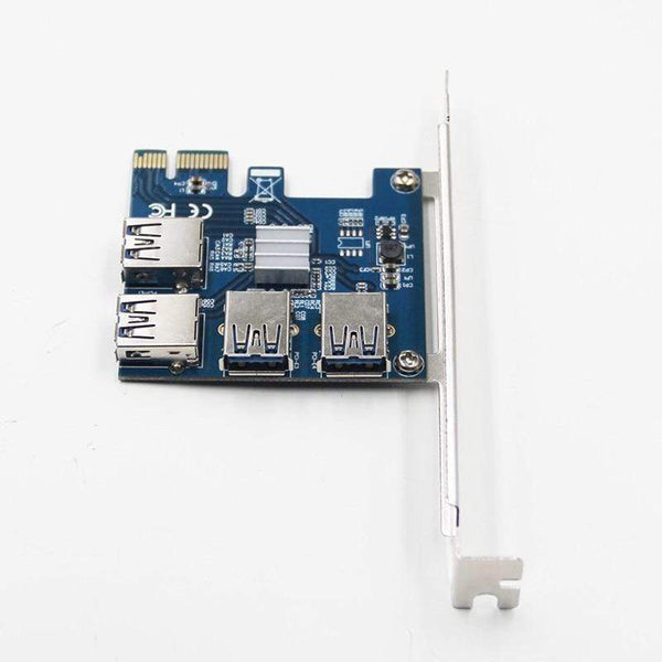 Planet Gates Riser Card PCI-E USB 3.0 PCIe Port Multiplier Card PCI express PCIe 1 to 4 PCI-E to PCI-E for BTC Miner Mining Machine Devices