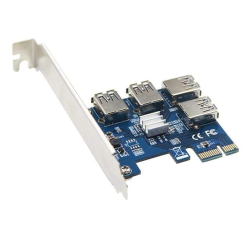 Planet Gates Riser Card PCI-E USB 3.0 PCIe Port Multiplier Card PCI express PCIe 1 to 4 PCI-E to PCI-E for BTC Miner Mining Machine Devices