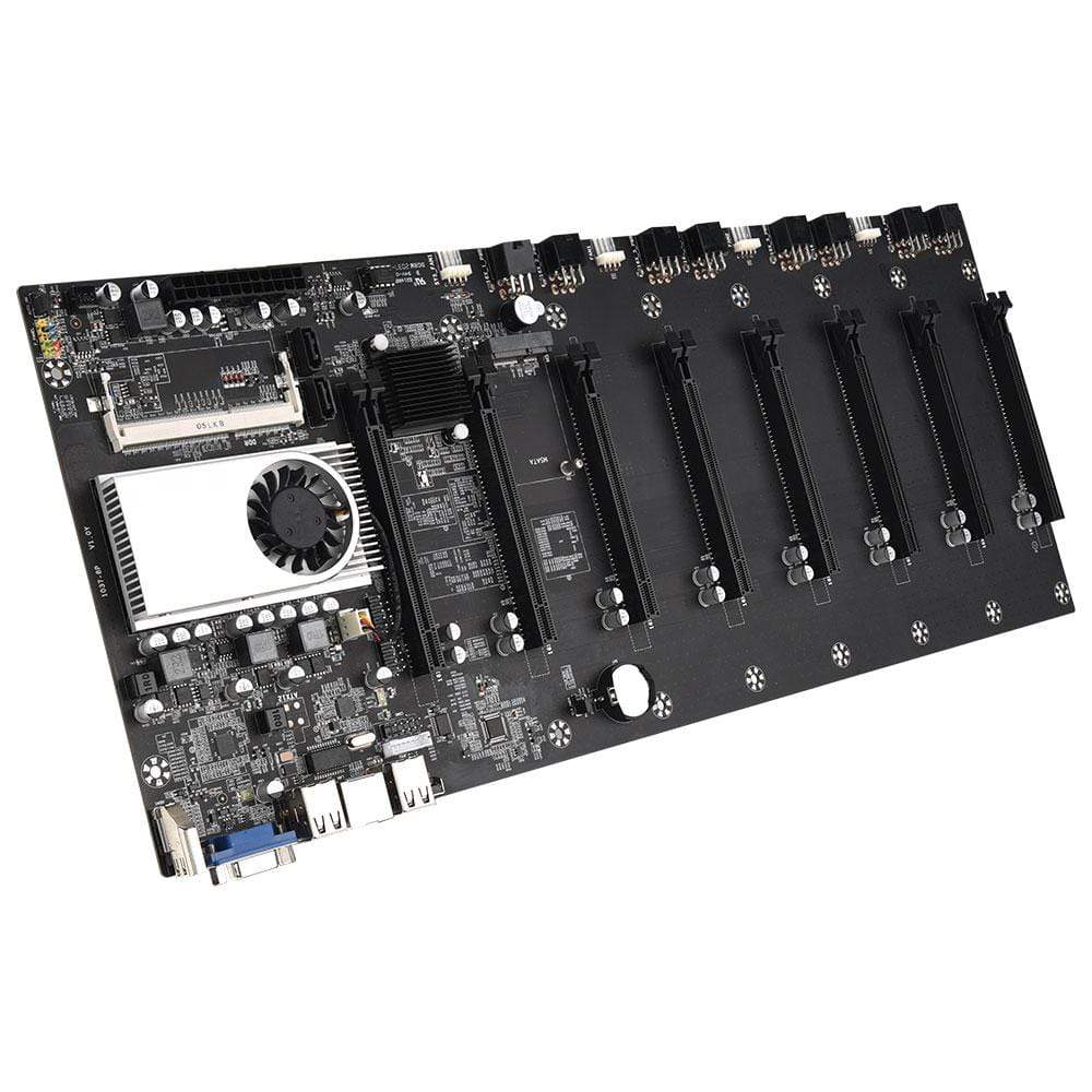 Planet Gates Riserless mining motherboard 8 GPU bitcoin Crypto Etherum Mining Support 1066/1333/1600MHz
