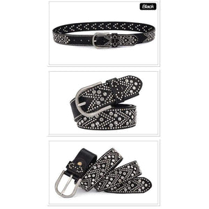 Planet Gates Rivet Vintage Luxury Designer Punk Set Auger Belts Women High Quality Female Genuine Real Leather Waist Handmade Strap for Jeans