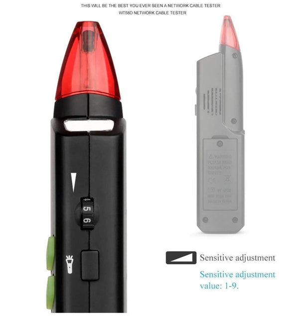 RJ11 RJ45 No Interference Telephone Wire Tracker Tracer Toner Ethernet Lan Network Cable Tester NVC Detector Line Finder