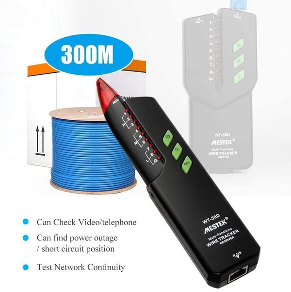 RJ11 RJ45 No Interference Telephone Wire Tracker Tracer Toner Ethernet Lan Network Cable Tester NVC Detector Line Finder