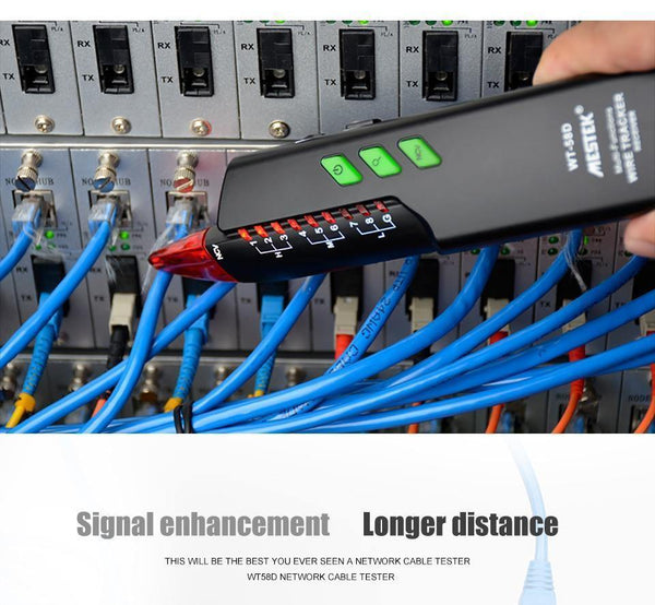 RJ11 RJ45 No Interference Telephone Wire Tracker Tracer Toner Ethernet Lan Network Cable Tester NVC Detector Line Finder