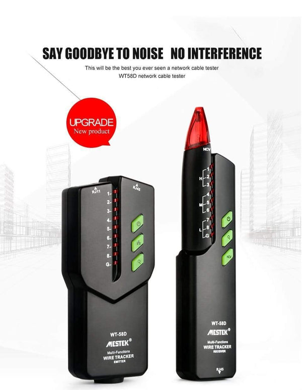 RJ11 RJ45 No Interference Telephone Wire Tracker Tracer Toner Ethernet Lan Network Cable Tester NVC Detector Line Finder