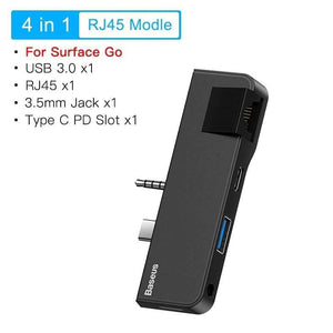 Baseus USB C HUB USB 3.0 to USB 3.0 HDMI RJ45 Docking Station for Microsoft Surface Go Pro 4/5/6 USB HUB Multi USB Splitter
