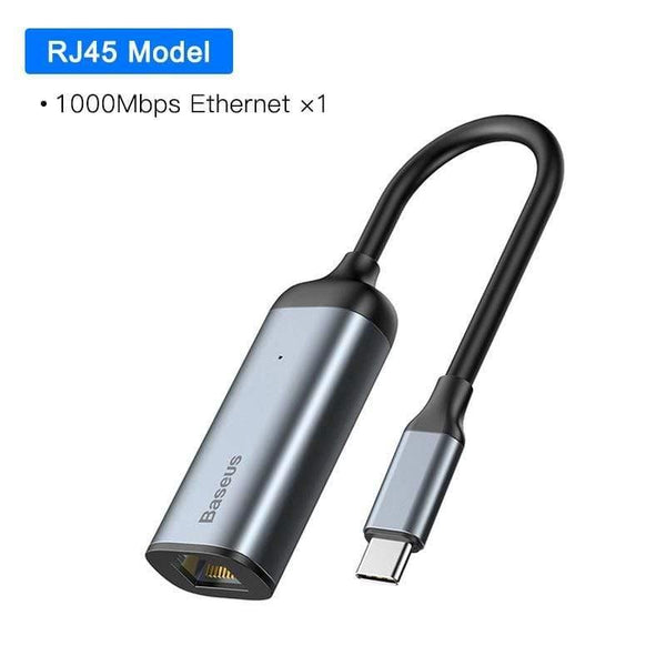 Baseus USB C HUB USB to Multi HDMI USB 3.0 RJ45 Carder Reader OTG Adapter USB Splitter for MacBook Pro Air USB Dock Type C HUB