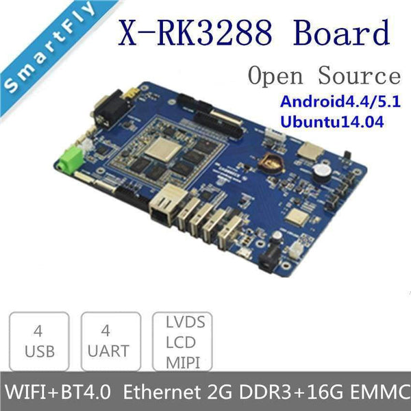 Planet Gates RK3288 Quad Core ARM Cortex-A17 Development Board 2GB DDR3 16G eMMC HDMI2.0 4K 2.4G/5GVWifi  Firefly android linux demo board