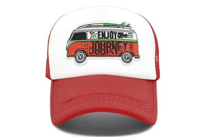 Planet Gates Road Trip Cap Enjoy Drive Tour Trucker Cap Car Journey Vacation Mesh Cap Hip Hop Summer Hat Caps for Men Family Journey