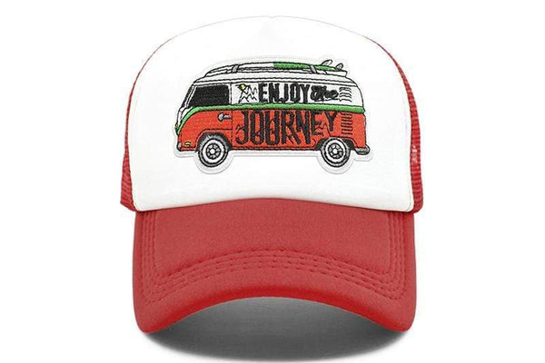 Planet Gates Road Trip Cap Enjoy Drive Tour Trucker Cap Car Journey Vacation Mesh Cap Hip Hop Summer Hat Caps for Men Family Journey