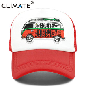 Planet Gates Road Trip Cap Enjoy Drive Tour Trucker Cap Car Journey Vacation Mesh Cap Hip Hop Summer Hat Caps for Men Family Journey