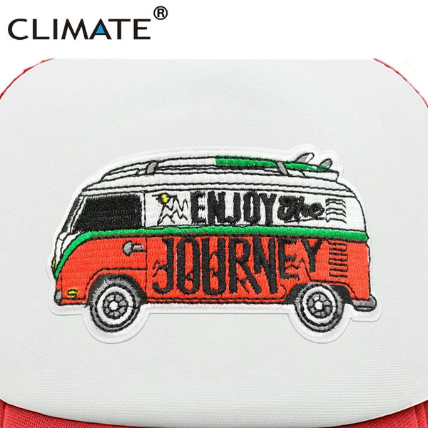 Planet Gates Road Trip Cap Enjoy Drive Tour Trucker Cap Car Journey Vacation Mesh Cap Hip Hop Summer Hat Caps for Men Family Journey