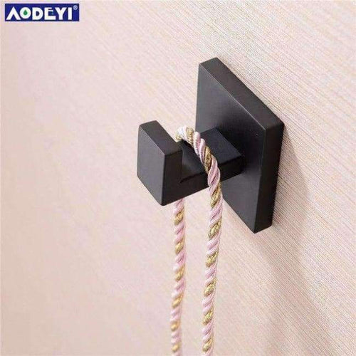 Planet Gates Robe Hook AODEYI Bathroom Hardware Set Black Robe Hook Towel Rail Rack Bar Shelf Paper Holder Toothbrush Holder Bathroom Accessories