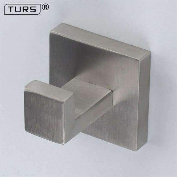 Planet Gates Robe Hook Brushed Finish SUS 304 Stainless Steel Bathroom Hardware Set Paper Holder Toothbrush Holder Towel Bar Bathroom Accessories