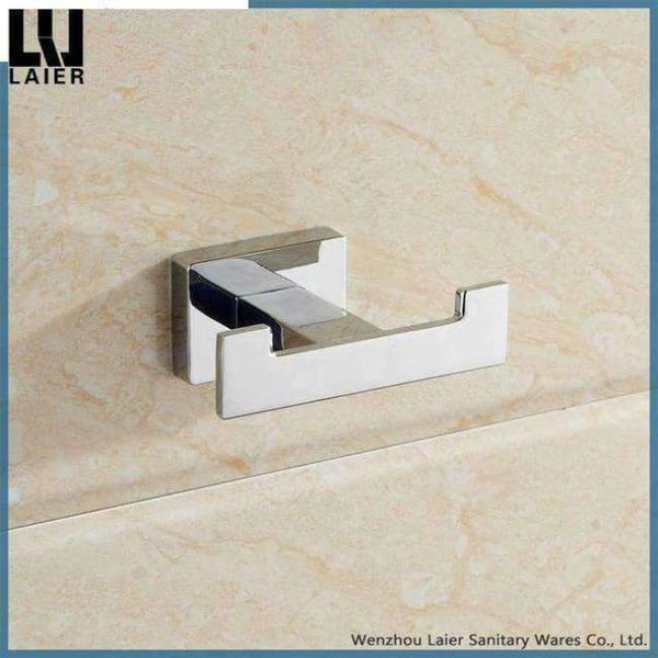 Planet Gates robe hook-chrome free shipping Bathroom Hardware Set Chrome simple Toothbrush Holder Paper Holder Towel Bar Bathroom Accessories