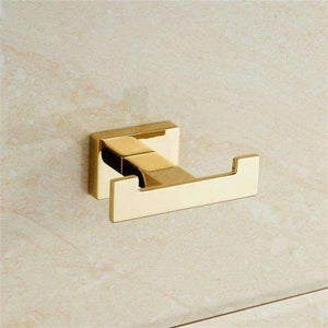 Planet Gates robe hook-gold free shipping Bathroom Hardware Set Chrome simple Toothbrush Holder Paper Holder Towel Bar Bathroom Accessories