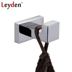 Planet Gates Robe Hook Leyden Stainless Steel Suqare Bathroom Accessories Chrome Toilet Paper Holder Robe Hook Towel Bar Towel Ring Bathroom Hardware