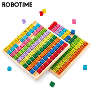 Planet Gates Robotime Montessori Educational Wooden Math Toys Multiplicatio Addition Table Board Game Preschool Learning for Kids Children