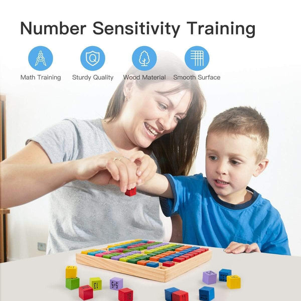 Planet Gates Robotime Montessori Educational Wooden Math Toys Multiplicatio Addition Table Board Game Preschool Learning for Kids Children