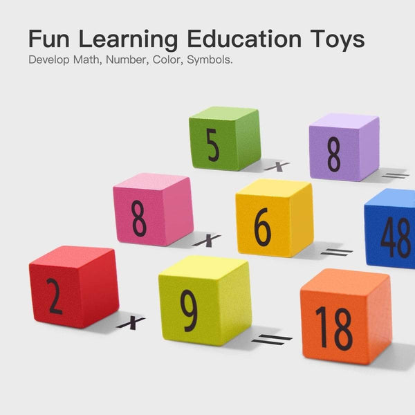 Planet Gates Robotime Montessori Educational Wooden Math Toys Multiplicatio Addition Table Board Game Preschool Learning for Kids Children