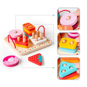 Planet Gates Robotime Wooden Montessori Educational Toys Gift For Children Kids Early Learning Shape Sorting Game Match Board