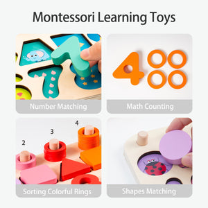 Planet Gates Robotime Wooden Montessori Educational Toys Gift For Children Kids Early Learning Shape Sorting Game Match Board