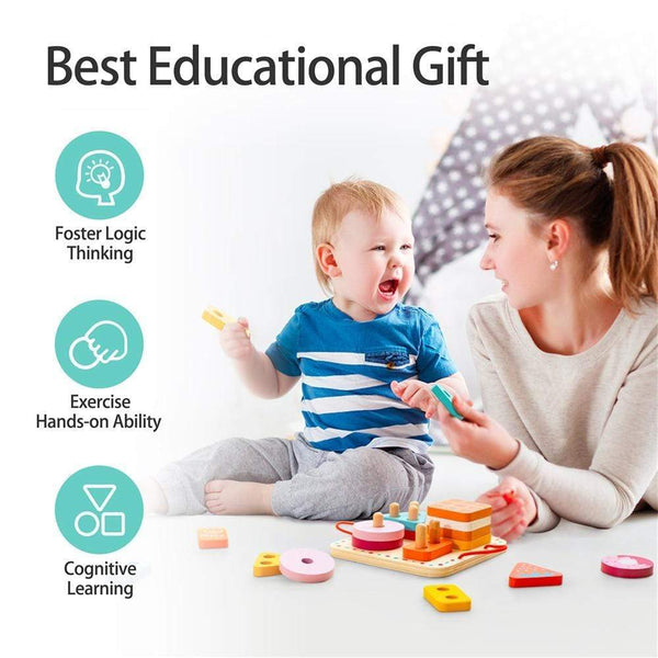 Planet Gates Robotime Wooden Montessori Educational Toys Gift For Children Kids Early Learning Shape Sorting Game Match Board