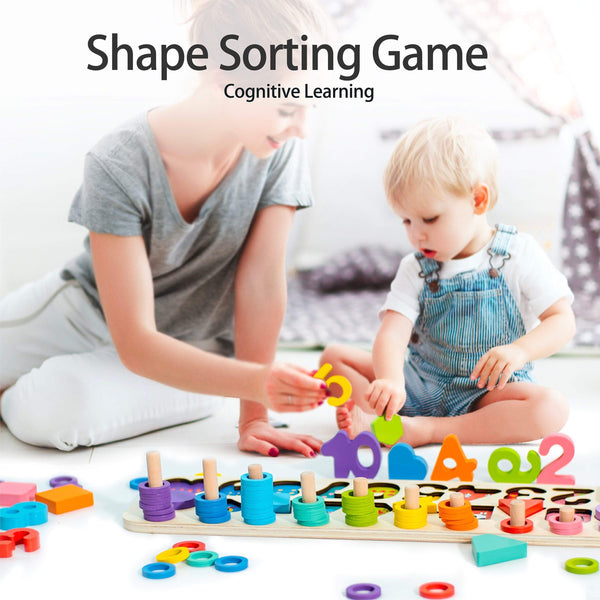 Planet Gates Robotime Wooden Montessori Educational Toys Gift For Children Kids Early Learning Shape Sorting Game Match Board