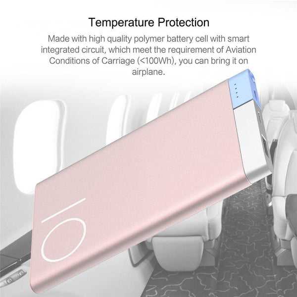 Planet Gates ROCK 10000mAh Power Bank Portable Phone Charger Powerbank For iPhone 7 6  for Xiaomi 6 External Battery with Dual Input Ports