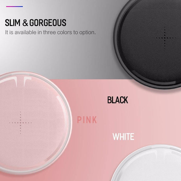 Planet Gates ROCK 10W Qi Wireless Charger for iPhone XS X XR XS MAX 8 Fast wireless Phone charger for Samsung Galaxy S9/8 Note 9 charging pad