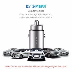 Planet Gates Rock 4.8A Dual USB Car Charger for iPhone Samsung Huawei Xiaomi Mobile Phone Fast Car Phone Charger USB Travel Car-Charger