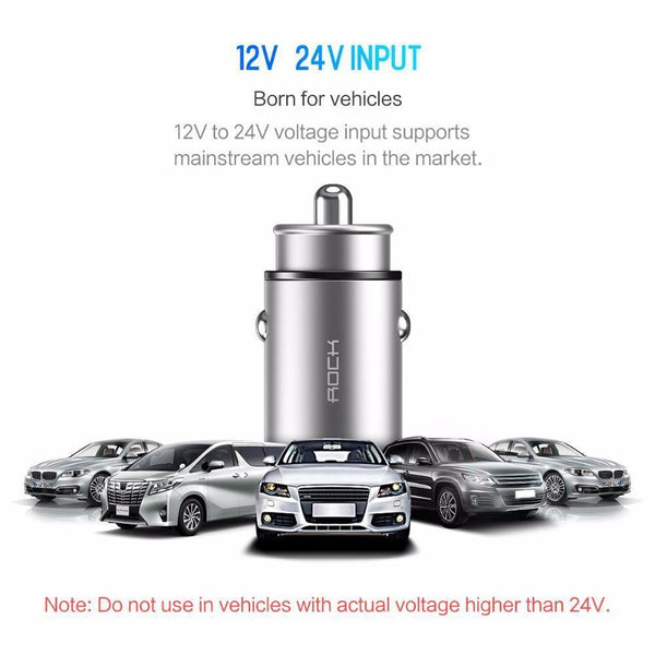 Planet Gates Rock 4.8A Dual USB Car Charger for iPhone Samsung Huawei Xiaomi Mobile Phone Fast Car Phone Charger USB Travel Car-Charger