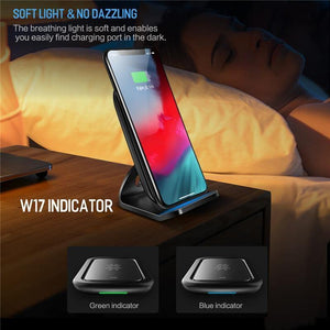 Planet Gates ROCK 7.5W/10W Qi Wireless Charger with Cooling Fan for iPhone XS MAX XR X Samsung Galaxy S9 8 Note 9 Fast Phone Charger Holder