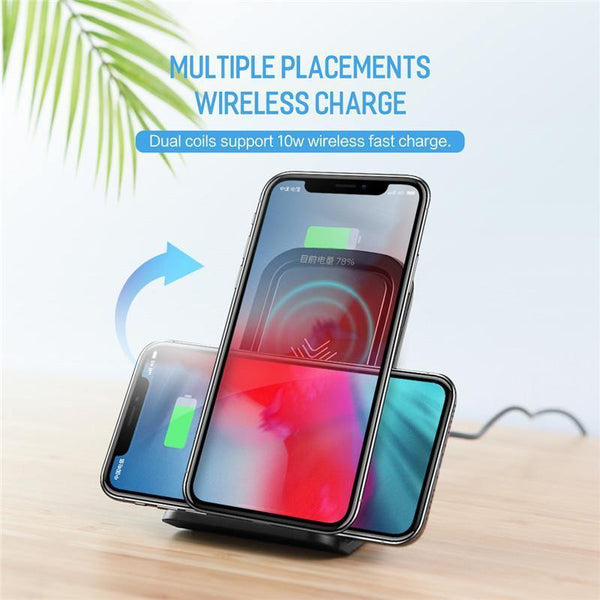 Planet Gates ROCK 7.5W/10W Qi Wireless Charger with Cooling Fan for iPhone XS MAX XR X Samsung Galaxy S9 8 Note 9 Fast Phone Charger Holder