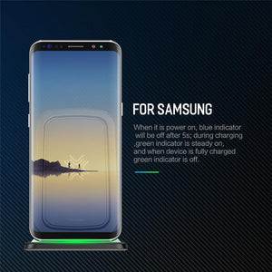 Planet Gates ROCK 7.5W/10W Qi Wireless Charger with Cooling Fan for iPhone XS MAX XR X Samsung Galaxy S9 8 Note 9 Fast Phone Charger Holder