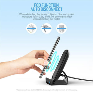 Planet Gates ROCK 7.5W/10W Qi Wireless Charger with Cooling Fan for iPhone XS MAX XR X Samsung Galaxy S9 8 Note 9 Fast Phone Charger Holder