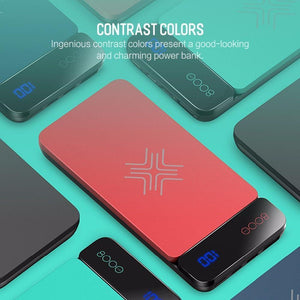 Planet Gates ROCK 8000mAh QI Wireless Charger Power Bank 2A Portable External Battery Charger Powerbank For iPhone X 8 Samsung