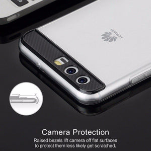 Planet Gates ROCK Ace Series Silicone Phone Case for Huawei P10 P10 plus, Transparent TPU Slim Back case cover for Huawei P10/p10 plus