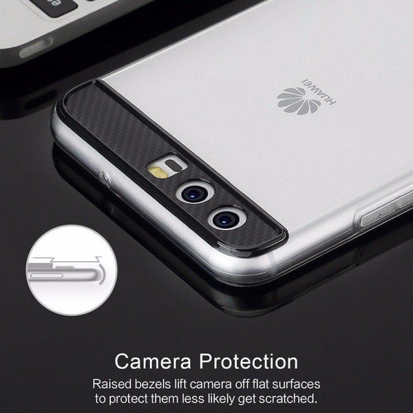 Planet Gates ROCK Ace Series Silicone Phone Case for Huawei P10 P10 plus, Transparent TPU Slim Back case cover for Huawei P10/p10 plus