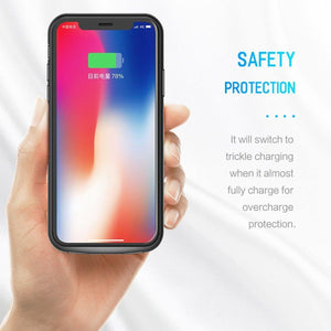 Planet Gates ROCK Battery Charger Case For iPhone X 10 Portable 6000mAh Power Bank Charing Case External Backup