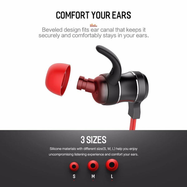 Planet Gates ROCK Bluetooth Earphone with Mic Half In-ear Bluetooth Headphone Wireless Neckband Magnetic Headset for iphone XS Xiaomi