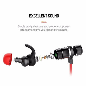 Planet Gates ROCK Bluetooth Earphone with Mic Half In-ear Bluetooth Headphone Wireless Neckband Magnetic Headset for iphone XS Xiaomi